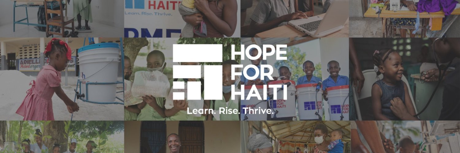 Hope for Haiti's banner