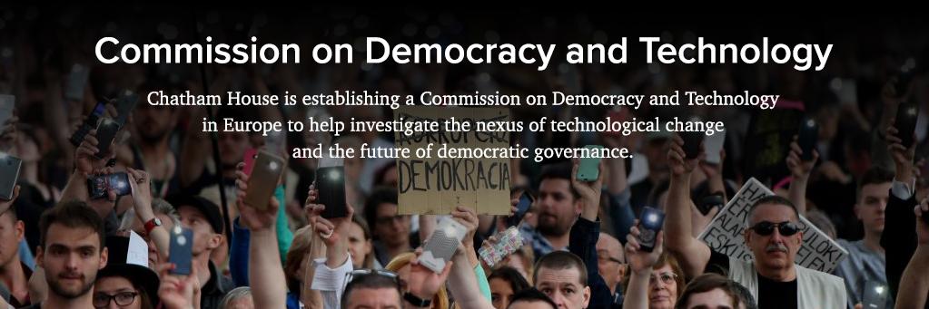 Chatham House Democracy and Technology banner