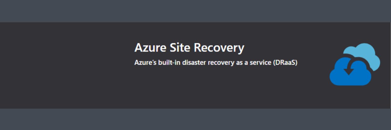 Azure Site Recovery banner