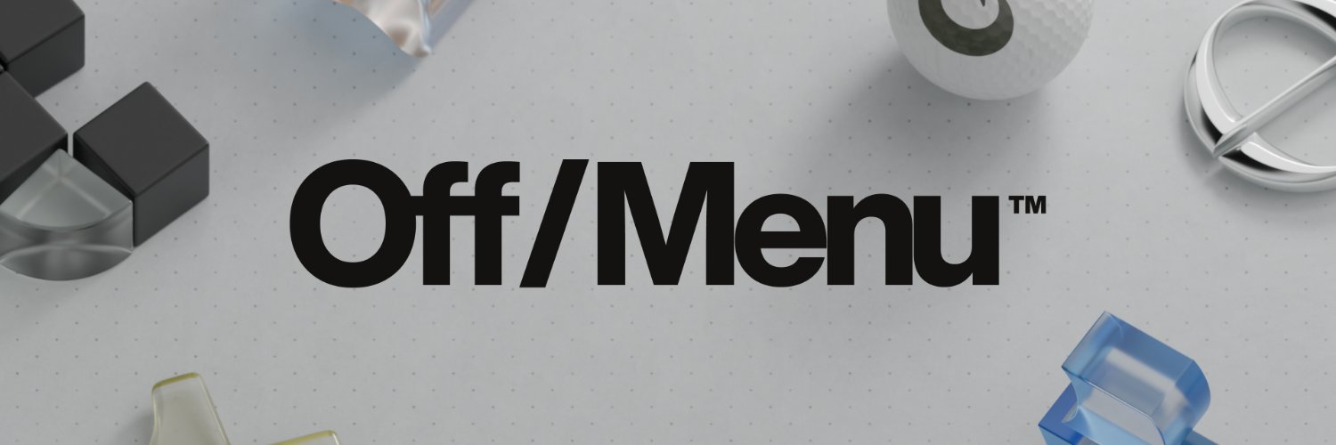 Off/Menu™ banner