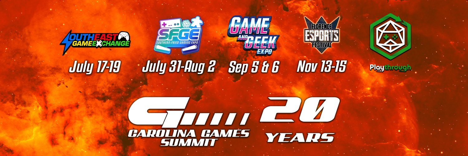 Carolina Games Summit banner