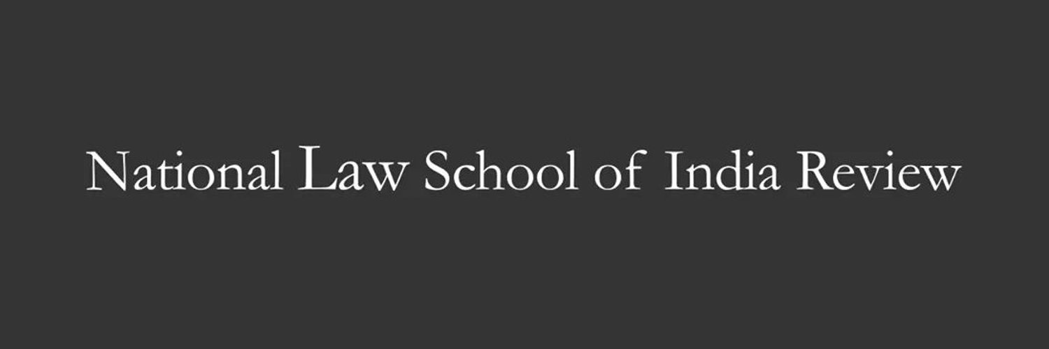 National Law School of India Review Profile Banner