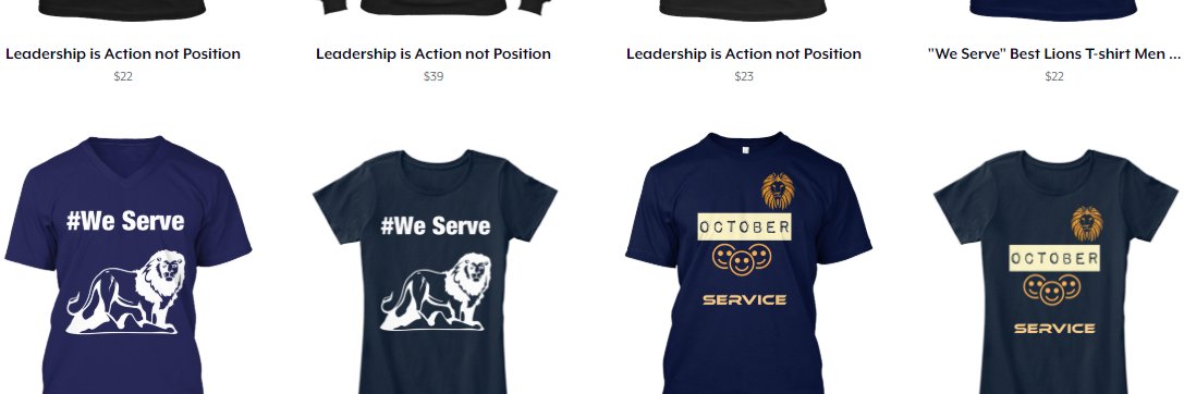Lions Members Shirts 🦁🇺🇸 banner