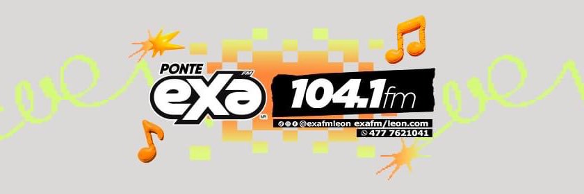 Exa León 104.1 FM banner
