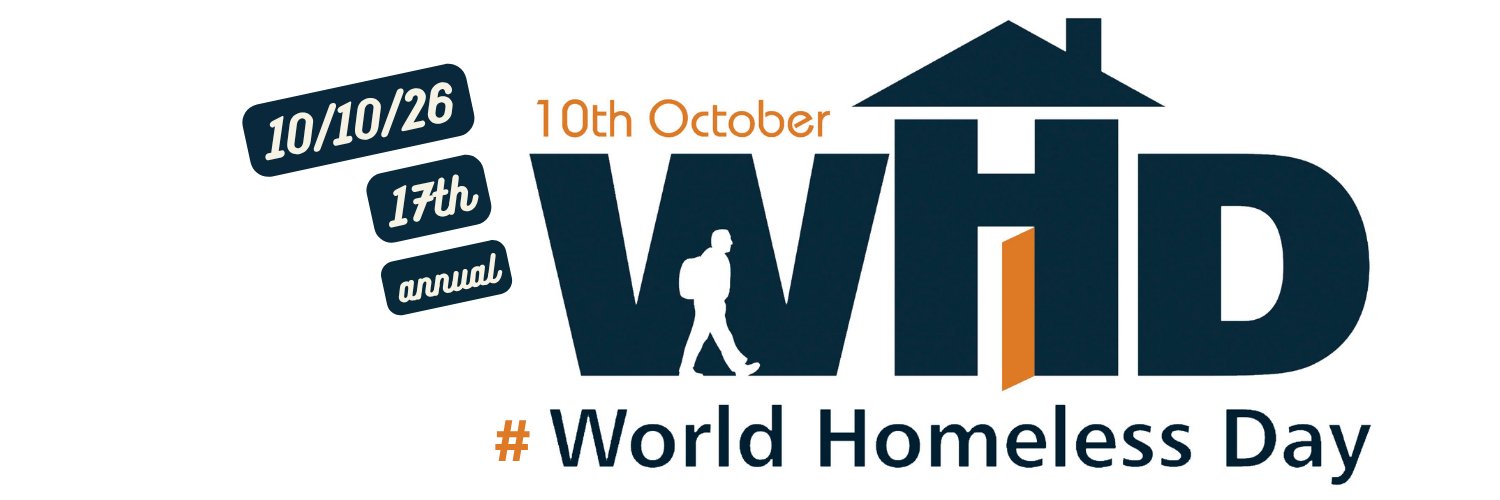 World Homeless Day 10th of October banner