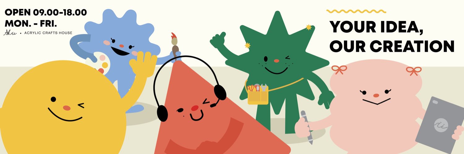 Akri;) Acrylic Craft House banner