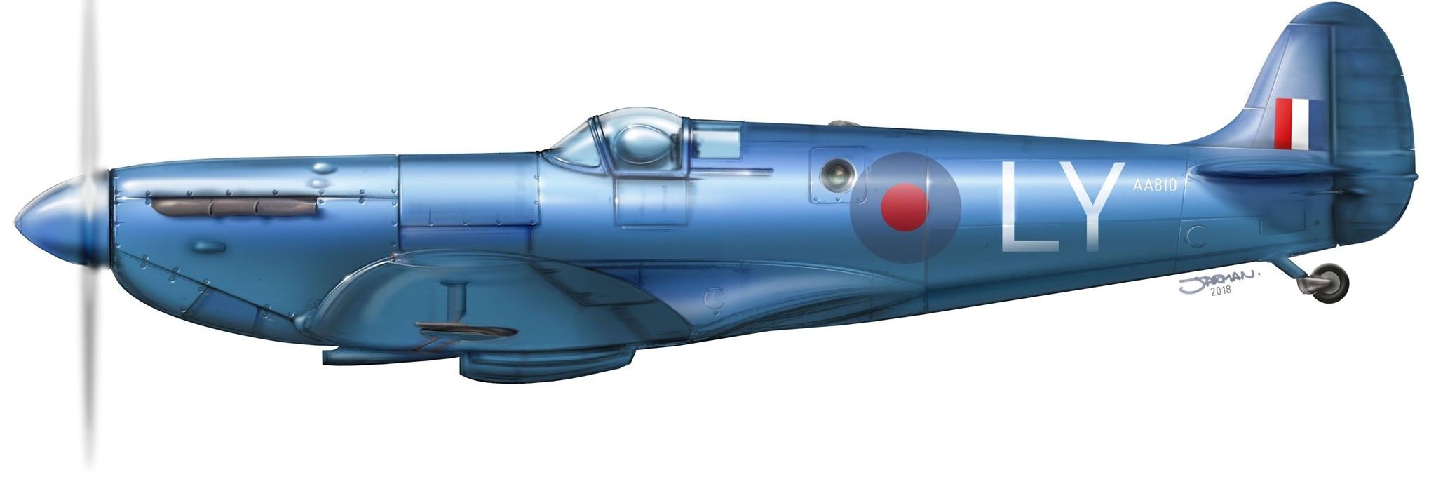 Spitfire AA810's banner