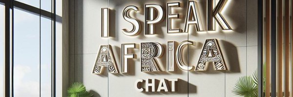 #iSpeakAfricaChat Profile Banner