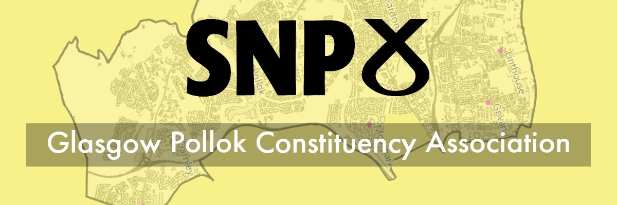 Glasgow Pollok SNP banner