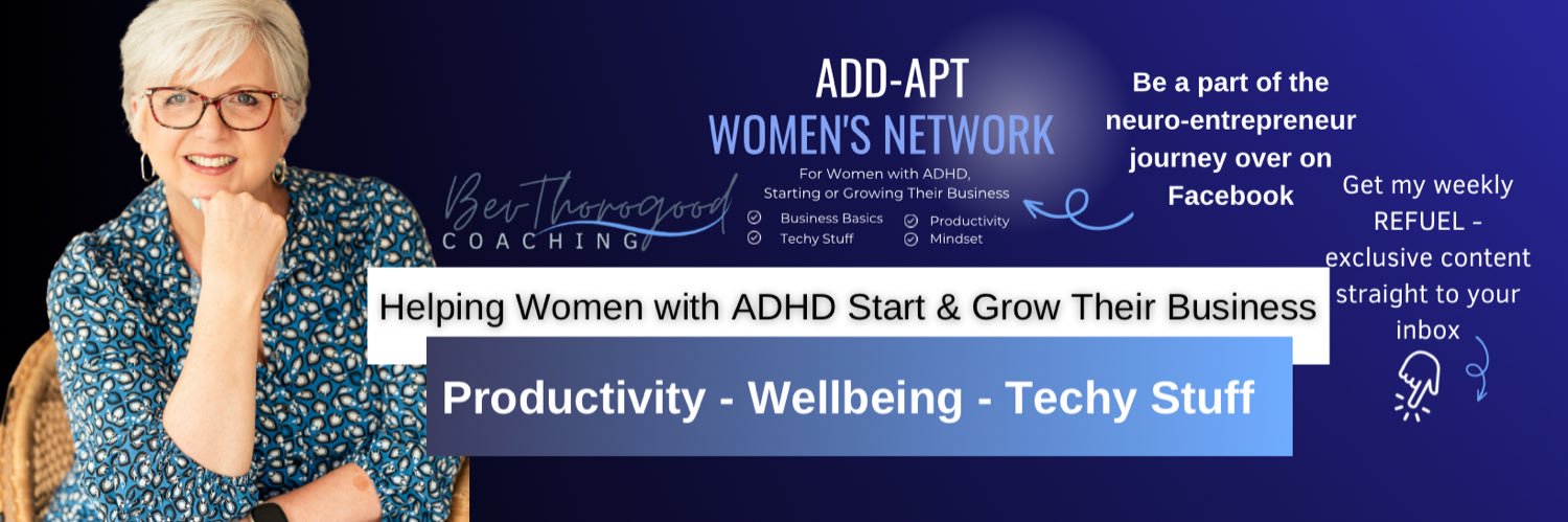 Bev Thorogood-ADHD banner