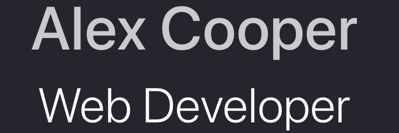 Alex Cooper banner