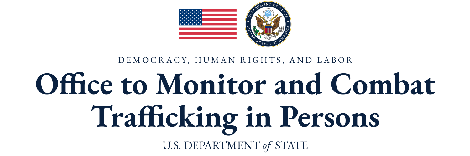 U.S. State Dept. Trafficking in Persons Office banner