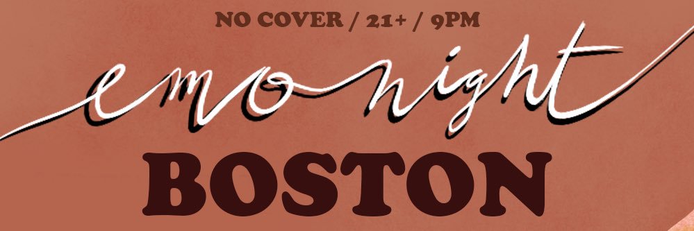 Emo Night Boston banner
