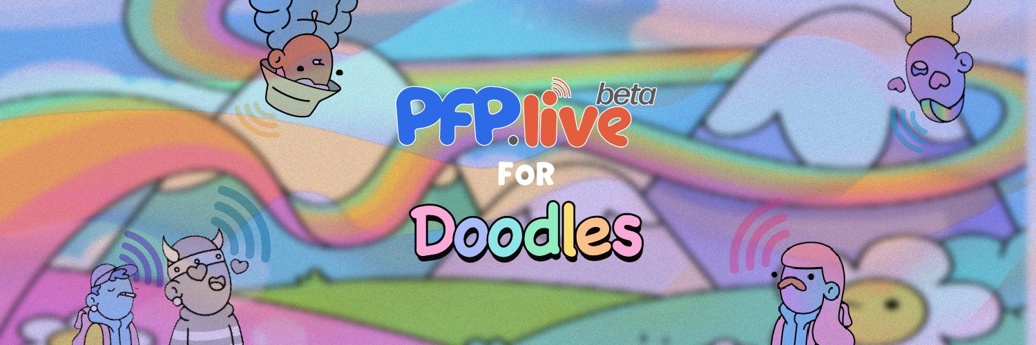 PFP.live for Doodles banner