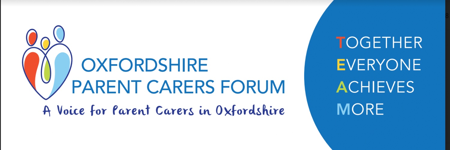 Oxfordshire Parent Carers Forum banner