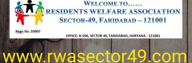RWA Sector 49 Faridabad banner