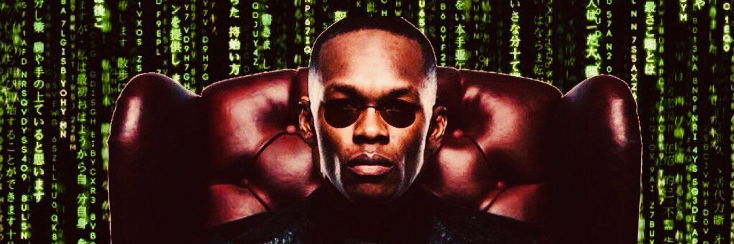 Israel Adesanya's banner