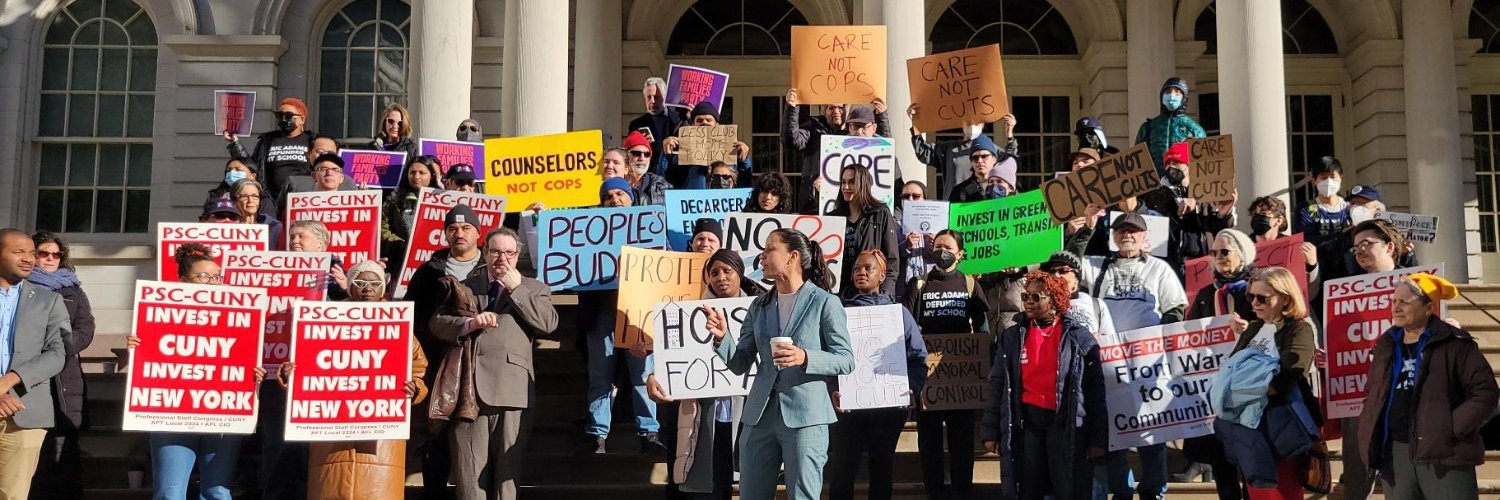 Tiffany Cabán's banner