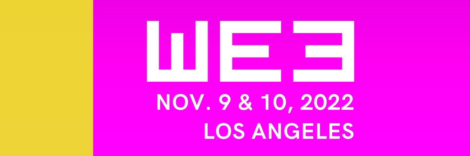 The WE3 Summit banner