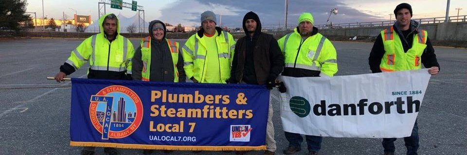 UA Local 7 Albany Plumbers & Pipefitters banner