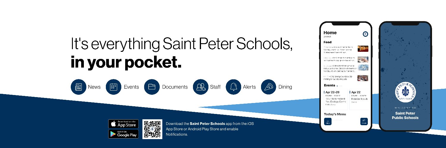 Saint Peter Public Schools banner