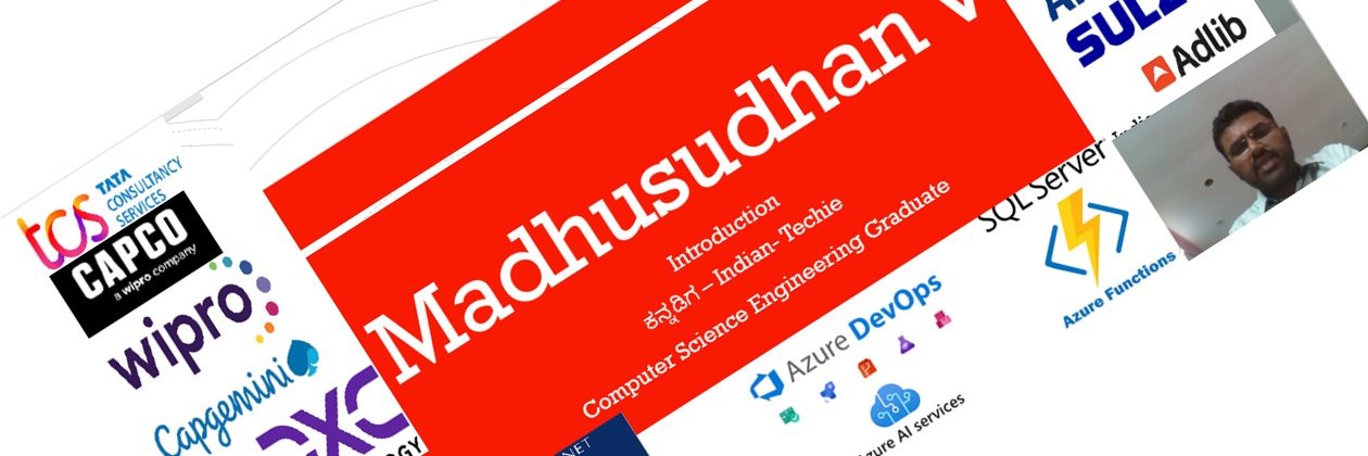 Madhu V banner
