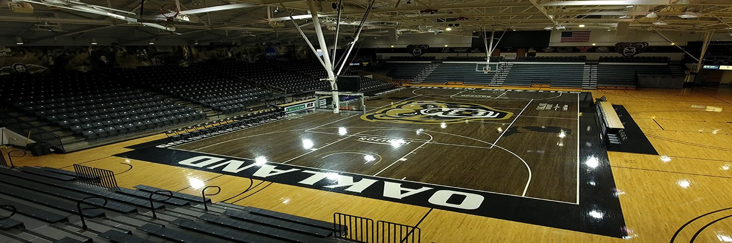 Oakland Women's Basketball's banner