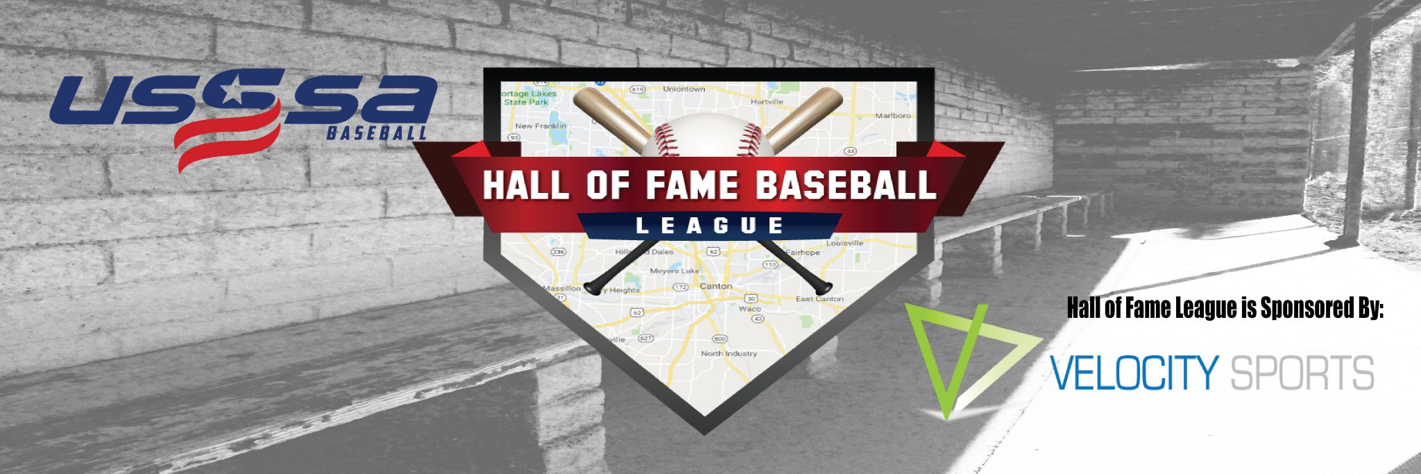 Hall of Fame Baseball League banner