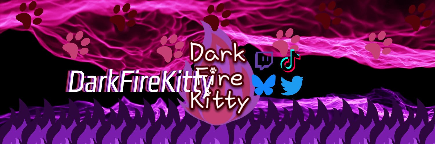 💜🖤DarkFireKitty🖤💜 banner