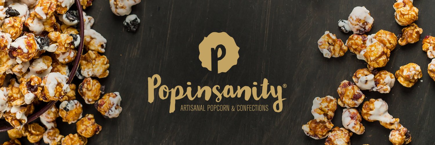 Popinsanity Gourmet Popcorn banner