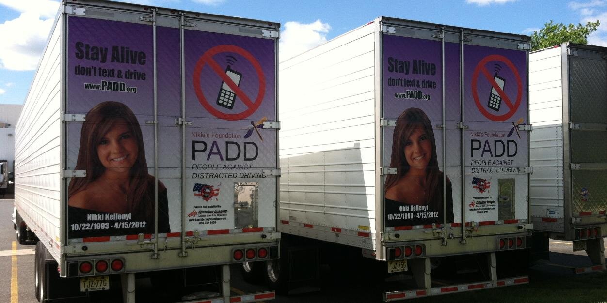 People Against Distracted Driving,  PADD® banner