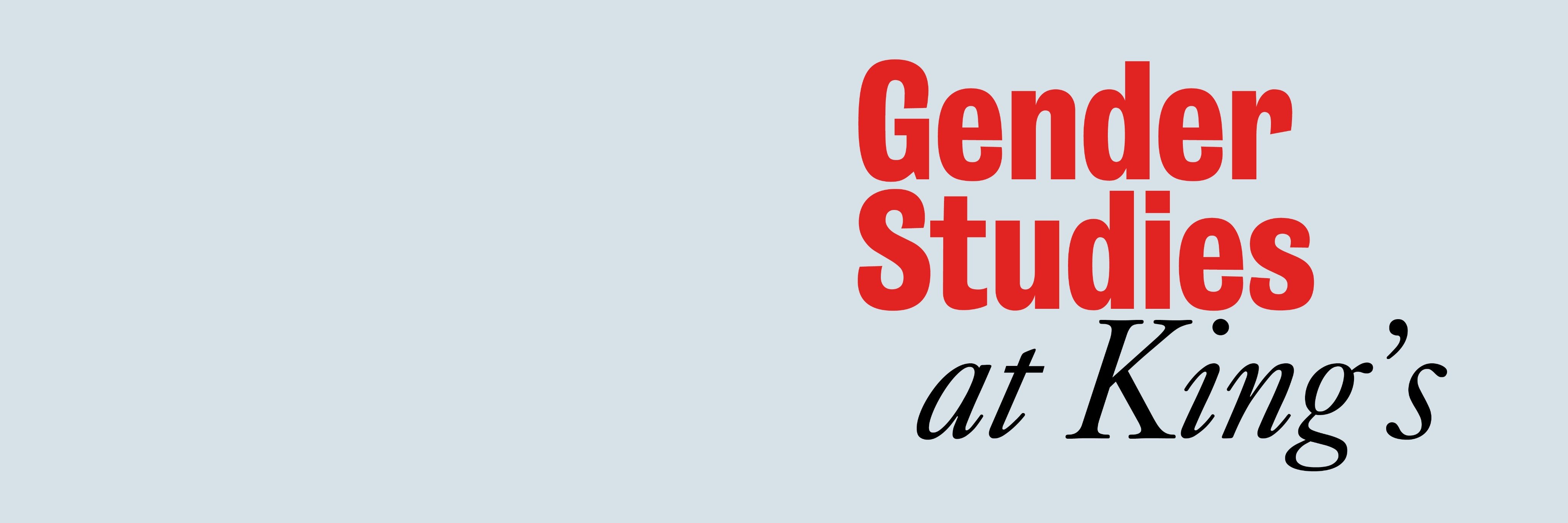 Gender Studies at Kings banner