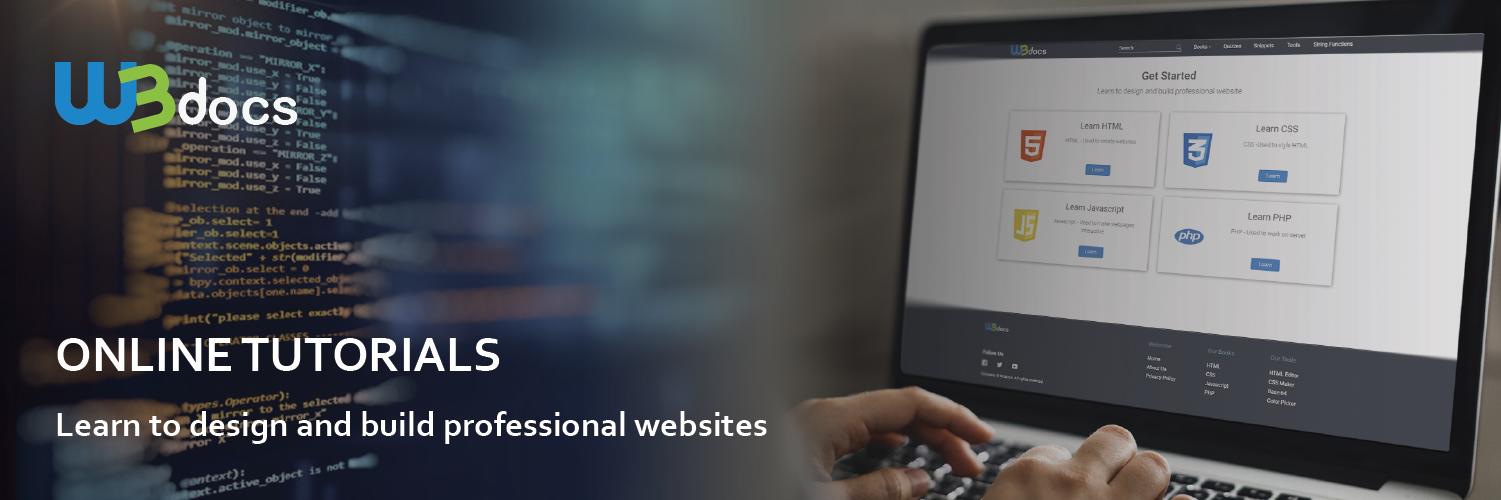 W3docs Programming banner