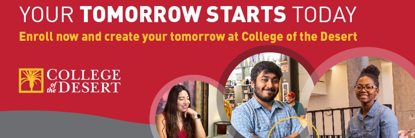 College of the Desert banner