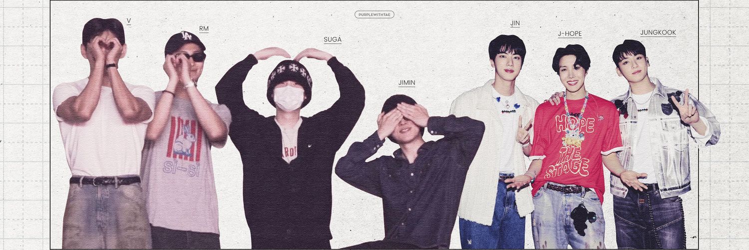 AJ ⁷ YEAR OF BTS ⦿ ☰ ☲ banner