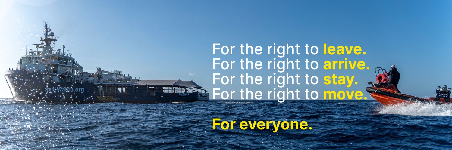 Sea-Watch International's banner