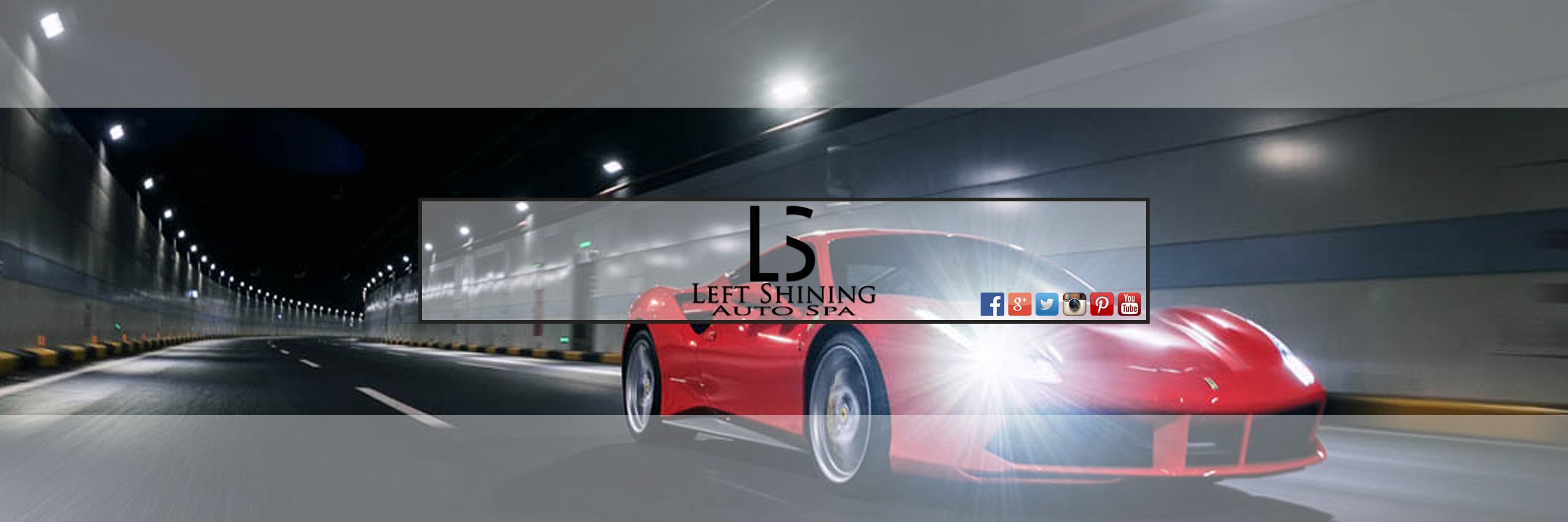Left Shining Auto Spa banner