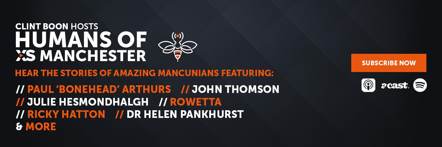 Humans of XS Manchester banner
