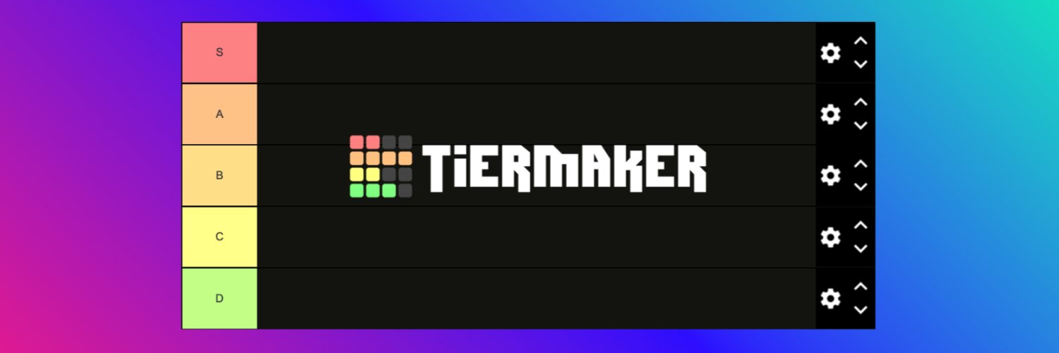 TierMaker Profile Banner