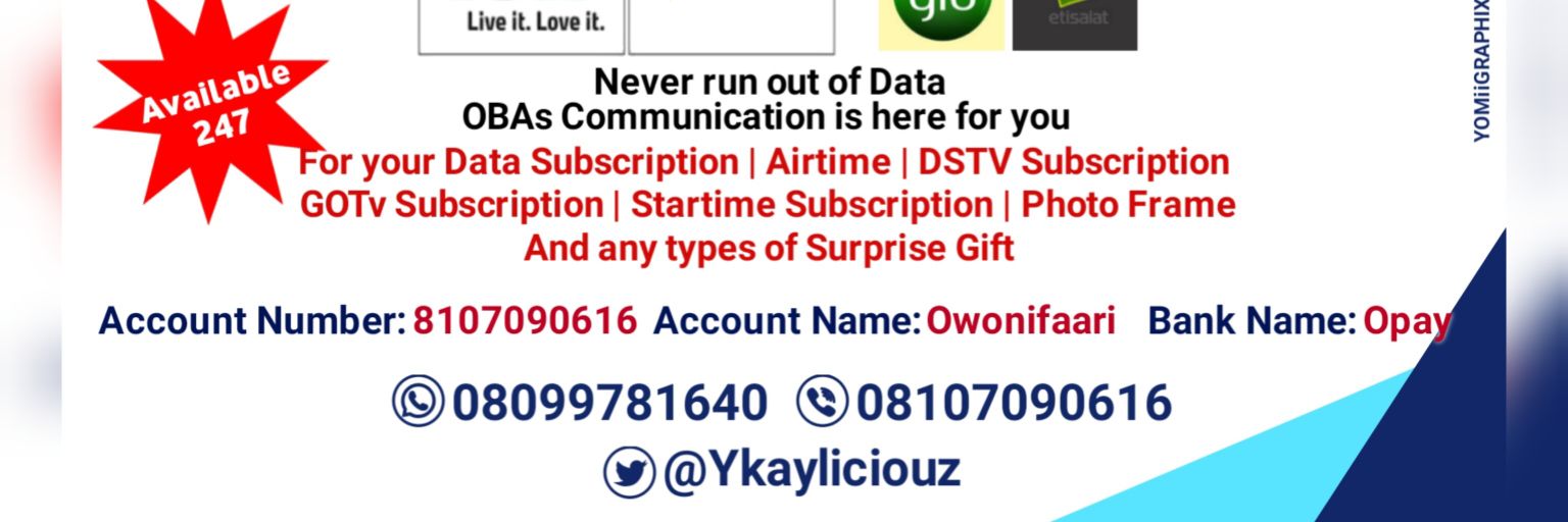 OBAs DATA VENDOR banner