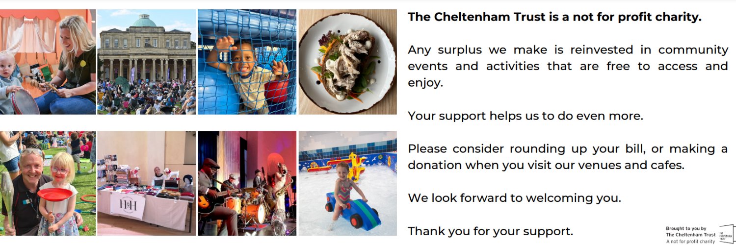 Cheltenham Town Hall banner