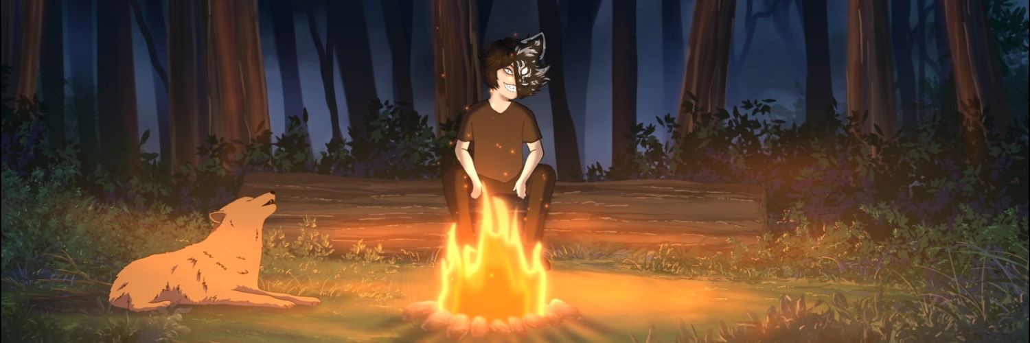 𝖂𝖔𝖑𝖋 🐺🌲 ⛺(open for Collabs) banner