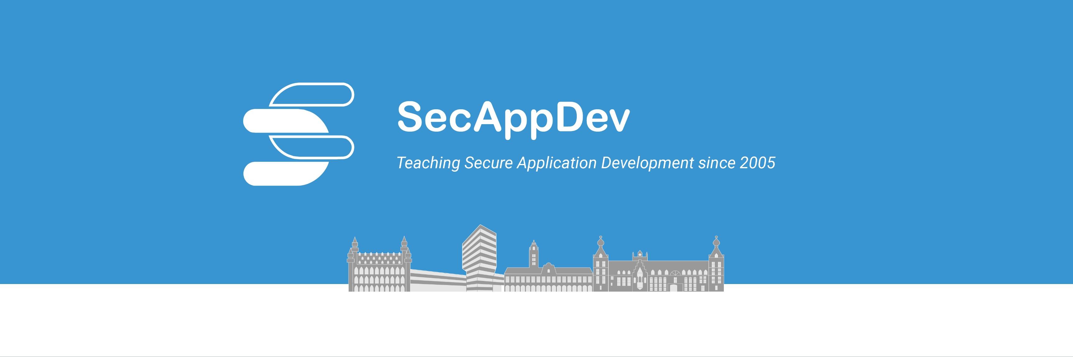 SecAppDev banner