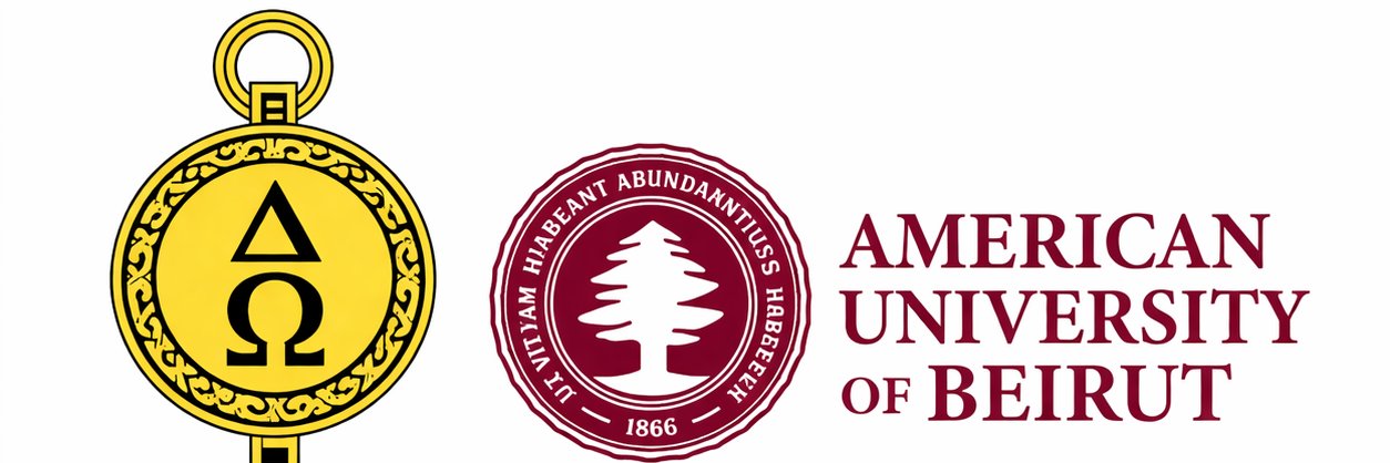 Delta Omega Society-Gamma Delta Chapter AUB banner