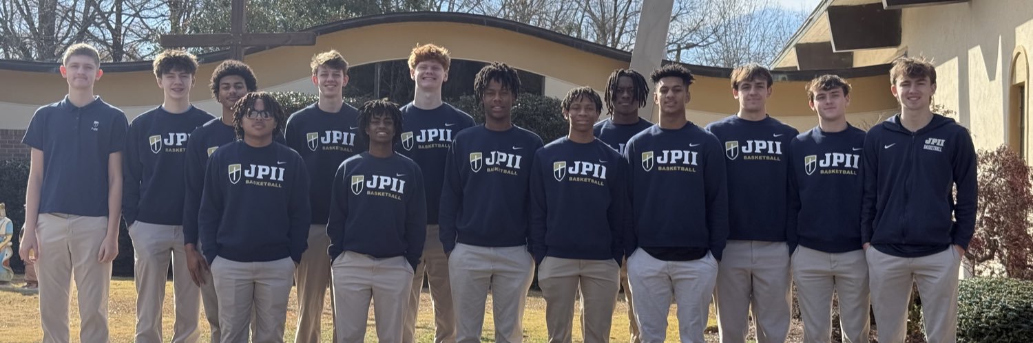 JPII Mens Basketball Team banner