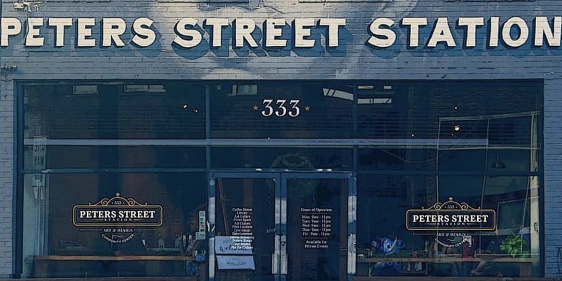 Peters Street Station banner