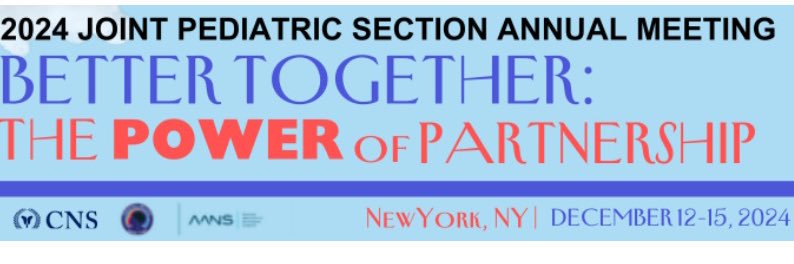 AANS/CNS Peds Section's banner