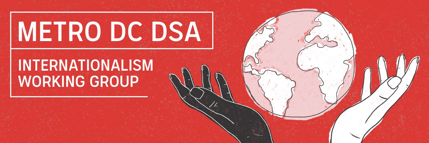 Metro DC DSA Internationalism banner