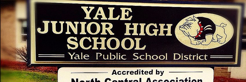 Yale Jr. High School banner