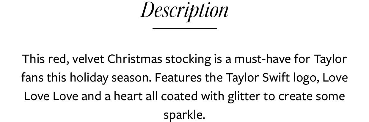 Love Love Love Christmas Stocking banner